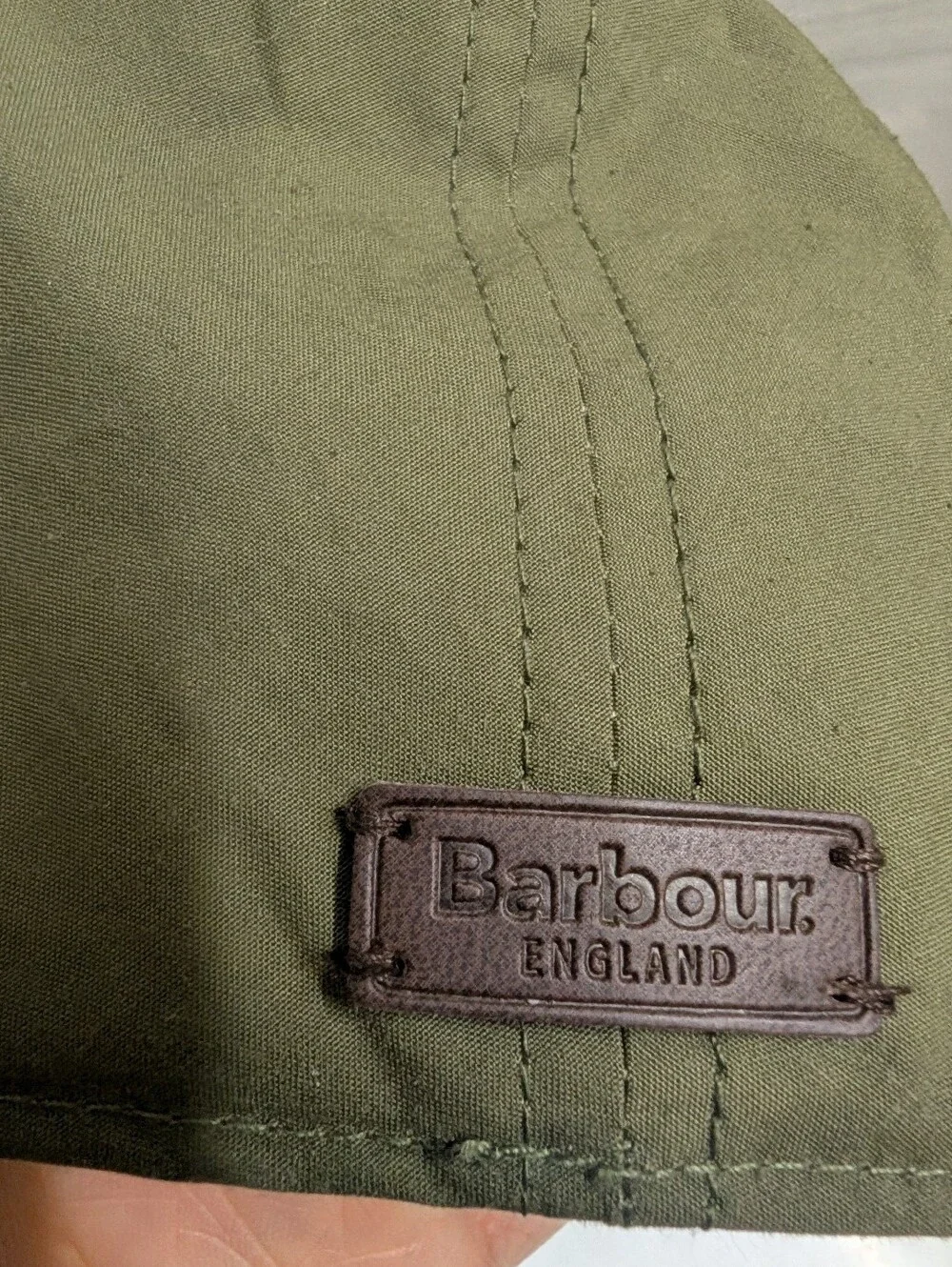 BARBOUR Olive Flat Transport Hat